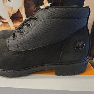 Mens Timberland Heritage Premium Mid Lace Chukka Boot Size 13 BLACK US NEW